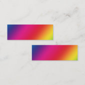 Carte de profil Couleurs arc-en-ciel (Devant / Derrière)