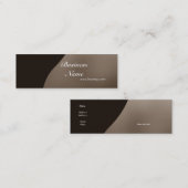 Carte de profil Crème de café d'affaires Skinny (Devant / Derrière)