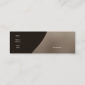 Carte de profil Crème de café d'affaires Skinny (Dos)