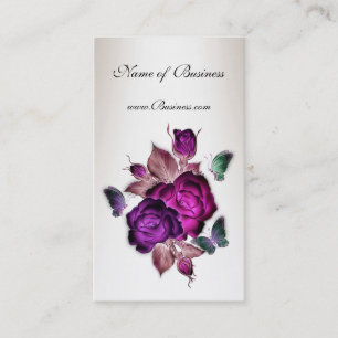 Carte de profil Crème Vintage Roses roses roses 3