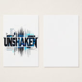 Carte de profil Cyberpunk UNSHAKEN (Devant & derrière)