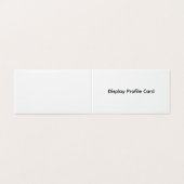 Carte de profil d'affichage d'informations commerc (Outside Unfolded)