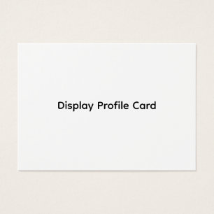 Carte de profil d'affichage d'informations commerc