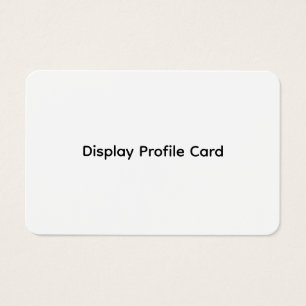 Carte de profil d'affichage d'informations commerc