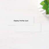 Carte de profil d'affichage d'informations commerc (Bureau)