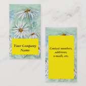 Carte de profil 'Daisies' (Devant / Derrière)