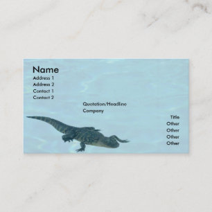 Carte de profil d'alligator