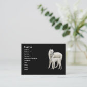 Carte de profil d'alpaga (Debout devant)