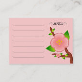 Carte de profil d'arbre de Sakura (Dos)