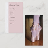 Carte de profil de ballet - Deux côtés (Devant / Derrière)