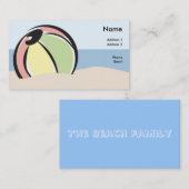 Carte de profil de ballon de plage (Devant / Derrière)