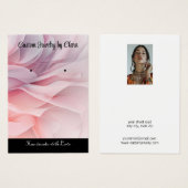 Carte de profil de bijoux personnalisée (Devant & derrière)