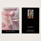Carte de profil de bijoux personnalisée (Devant & derrière)