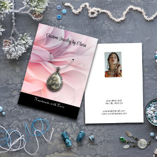 Carte de profil de bijoux personnalisée