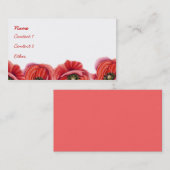 Carte de profil de bordure du pavot (Devant / Derrière)