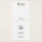 Carte de profil de boucles d'oreilles élégantes fa (Devant & derrière)