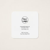 Carte de profil de boucles d'oreilles élégantes fa (Dos)