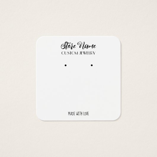 Carte de profil de boucles d'oreilles élégantes fa (Devant)