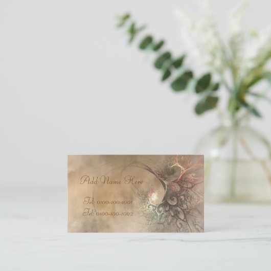 Carte de profil de bouquet de fractale (Debout devant)