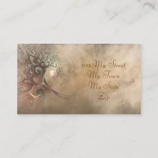 Carte de profil de bouquet de fractale (Dos)