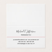 Carte de profil de calligraphie classique élégante (Extérieur déplié)