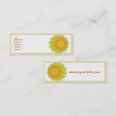 Carte de profil de carthame (Devant / Derrière)