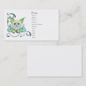 Carte de profil de chat de Cheshire (Devant / Derrière)