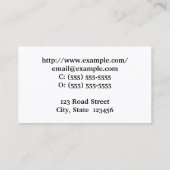 Carte de profil de chirurgien plastique minimale (Dos)