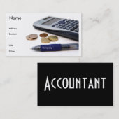 Carte de profil de comptable (Devant / Derrière)