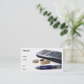 Carte de profil de comptable (Debout devant)