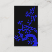 Carte de profil de conception de Chinois - bleu (Dos)