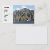 Carte de profil de côte de Napali (Devant / Derrière)