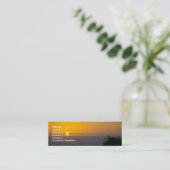 Carte de profil de coucher du soleil (Debout devant)