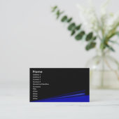 Carte de profil de courbe de page noire (Debout devant)