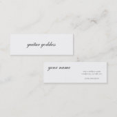 carte de profil de déesse de guitare (Devant / Derrière)