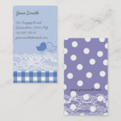 Carte de profil de dentelle de la dentelle du livr (Devant / Derrière)