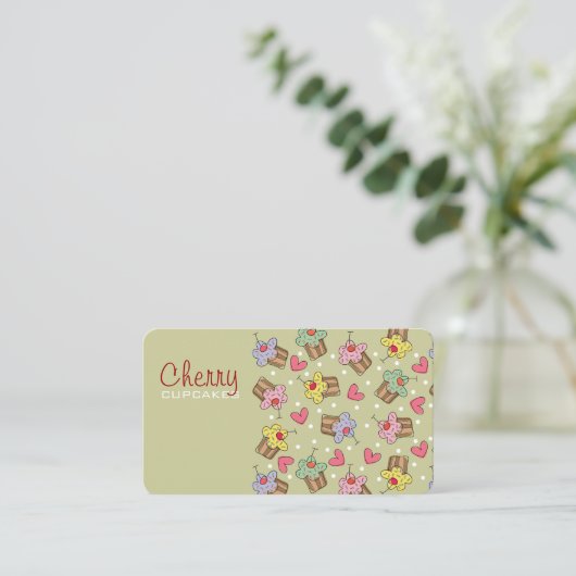 Carte de profil de dessert de boulangerie de (Debout devant)