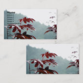 Carte de profil de dialogue d'automne (Devant / Derrière)