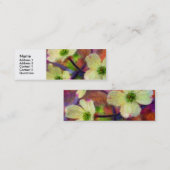 Carte de profil de fleur de cornouiller (Devant / Derrière)