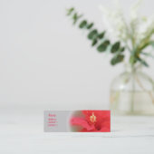 Carte de profil de fleur de ketmie (Debout devant)