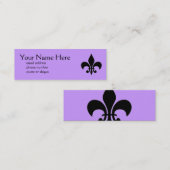 Carte de profil de Fleur de Lis Skinny (Devant / Derrière)