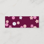 Carte de profil de fleurs de cerisier (Dos)