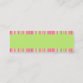 Carte de profil de fraise et de kiwi (Dos)