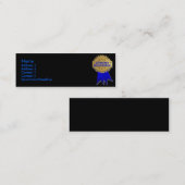 Carte de profil de garantie à vie (Devant / Derrière)