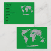 Carte de profil de globe (Devant / Derrière)