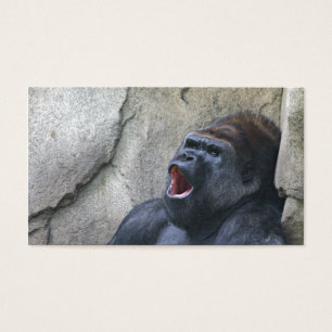 Carte de profil de gorille de chant
