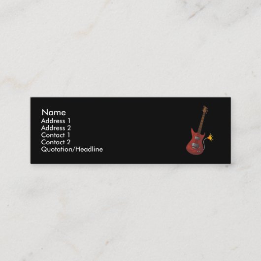 Carte de profil de guitare (Devant)
