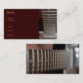 Carte de profil de guitare (Devant / Derrière)