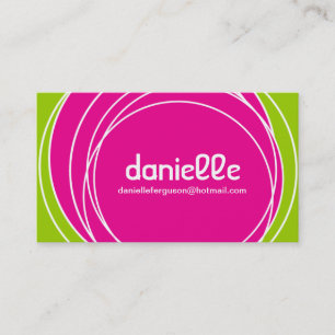Carte de profil de hanche - carte de visite