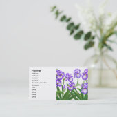 Carte de profil de jardin d'iris (Debout devant)